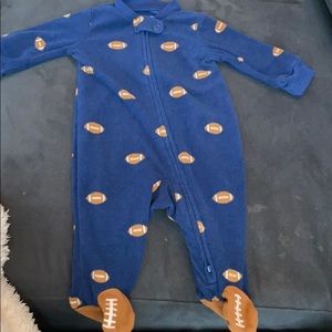 Carter’s Football Footed Fleece 1 Piece